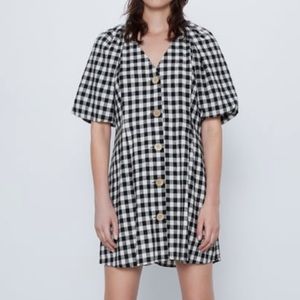 Zara Checkered Mini Dress